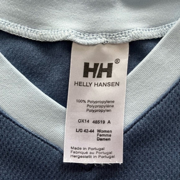 Helly Hansen  LIFA Blue Crew Base Layer, Long Sleeve Top Activewear Gorpcore L - Picture 4 of 11